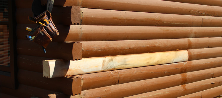 Log Home Damage Repair  Chesterfield County, Virginia