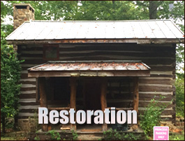 Historic Log Cabin Restoration  Chesterfield County, Virginia